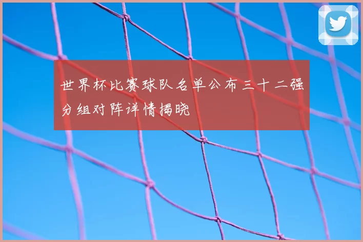 世界杯比赛球队名单公布三十二强分组对阵详情揭晓